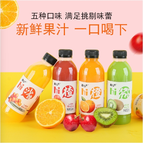 360ml*12瓶果汁饮料整箱批发芒果沙棘山楂猕猴桃甜橙果味饮品