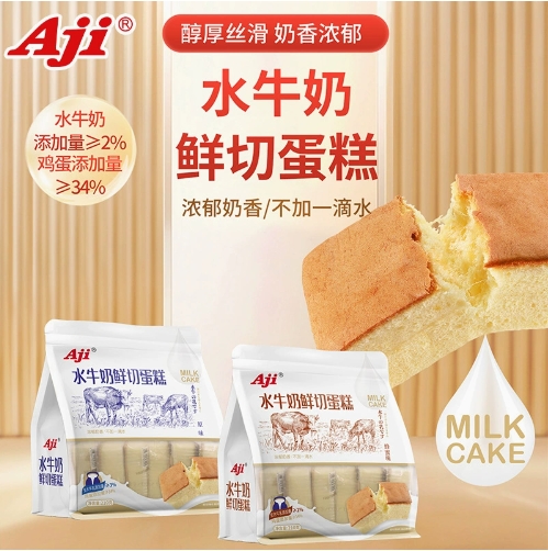 Aji水牛奶蜂蜜味鲜切蛋糕营养早餐办公室休闲零食面包糕点心食品